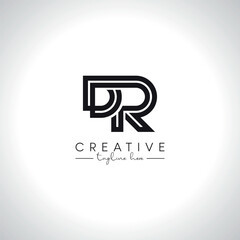 DR, RD, D, R Alphabet Letters Monogram Logo Design. Initial Vector Symbol.