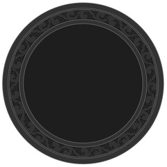 Floral ornamented frame; old style ornate decoration