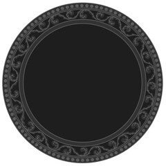 Floral ornamented frame; old style ornate decoration