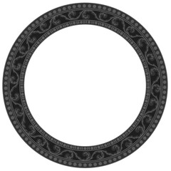 Floral ornamented frame; old style ornate decoration