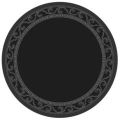 Floral ornamented frame; old style ornate decoration