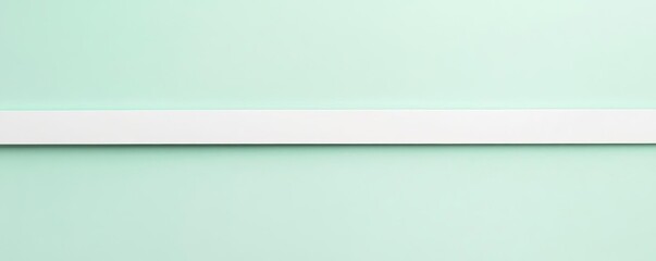 Obraz premium Light mint background with a single white stripe running vertically, pastel minimalist, clean simplicity