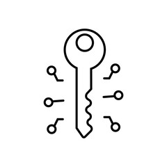 Graphic showing digital elements of security and tech in modern access control systems