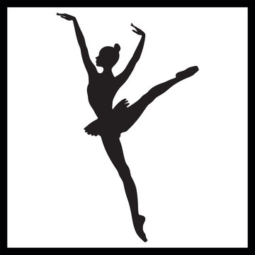 recommend clip art: Ballet Dancer Silhouette in Pose clipart