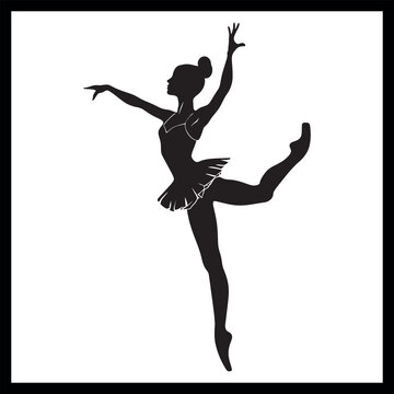 recommend clip art: Ballet Dancer Silhouette in Pose clipart