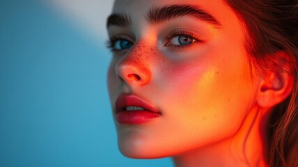 fashion portrait of a young woman