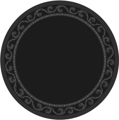 Floral ornamented frame; old style ornate decoration