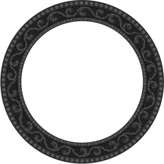 Floral ornamented frame; old style ornate decoration