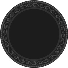 Floral ornamented frame; old style ornate decoration