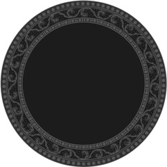 Floral ornamented frame; old style ornate decoration