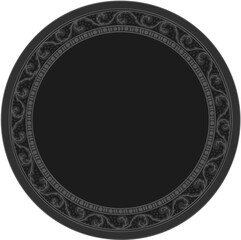 Floral ornamented frame; old style ornate decoration