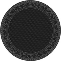 Floral ornamented frame; old style ornate decoration