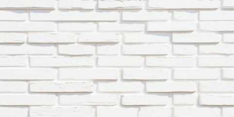 Background texture of white brick wall. White brick wall vector background. white brick wall texture background. White brick wall background seamless pattern. Old vintage white brick wall texture/