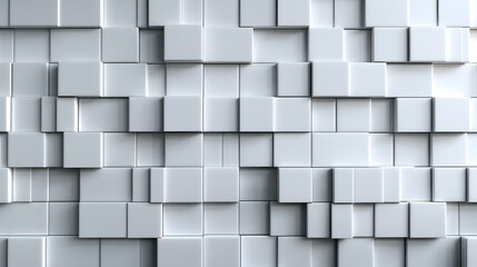 Wall White Panels With Silver Metal Decor