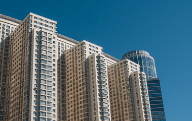 Fototapeta premium High-rise building on a background sky