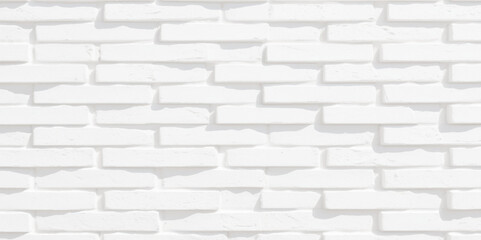 Obraz premium Background texture of white brick wall. White brick wall vector background. white brick wall texture background. White brick wall background seamless pattern. Old vintage white brick wall texture/