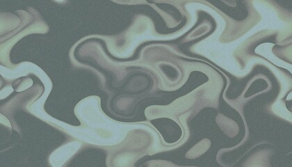 abstract fluid Patterns, wavy shapes in muted green and gray tones, creating a textured and organic visual effect.