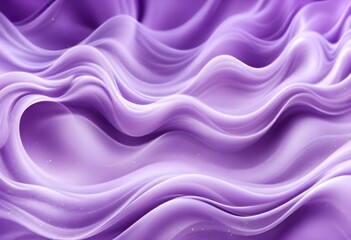 Obraz premium Flowing purple violet and white abstract background with soft, wavy shapes and subtle sparkles, silk like waves and smoothness