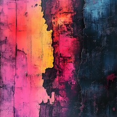 Intricate Mixed Media Artwork Showcasing Textured Layering Techniques photo