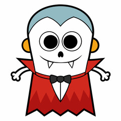 Halloween Boo Skull Clipart Vector Silhouette