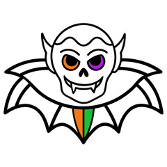 Halloween elements colorful vector