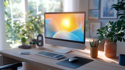 Professional business office with functional and organized workspace