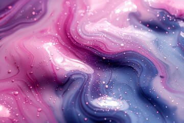 Obraz premium Abstract pink, purple, and white marble swirl background texture