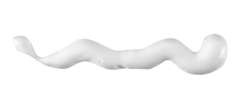 White toothpaste isolated on background - Powered by Adobe