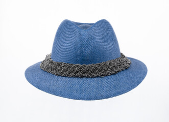 blue cowboy hat isolated on white background