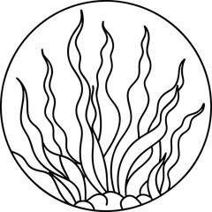 Colorful seaweed patterns for kids to explore and enjoy in this exciting coloring book
