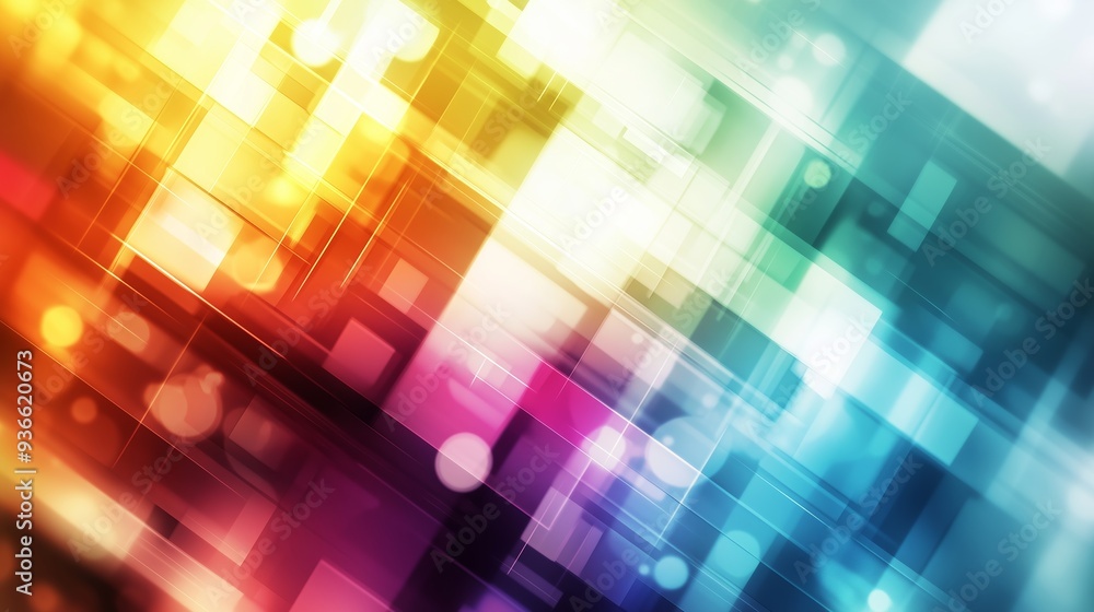 Poster abstract business background with graphs, 3d render