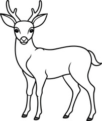 Fun and easy Deer Colouring Book with charming illustrations for little artists
