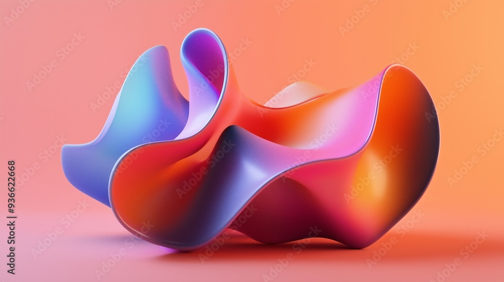 Poster abstract business background with graphs, 3d render