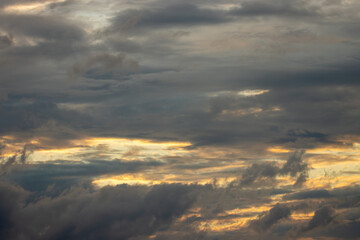 sunset in the clouds