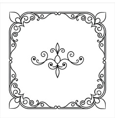 Vintage border design elements collection.