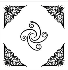 Vintage border design elements collection.