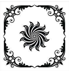 Vintage border design elements collection.