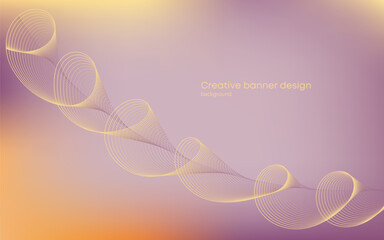 Fun holiday banner with mischievous spiral decor. Use for invitations, parties, birthdays. Vector illustration