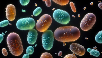 Unicellular organisms or protozoa, single-celled organisms microorganisms such as archaea, bacteria or protists swim in water