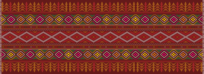 Traditional fabrics of Ulos Batak, patterns, designs, decorations, wallpapers, ornaments in various colors