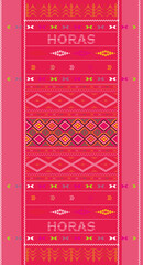 Traditional fabrics of Ulos Batak, patterns, designs, decorations, wallpapers, ornaments in various colors