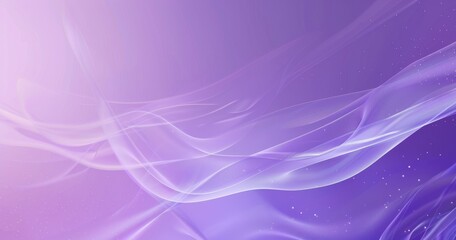 Obraz premium A soft, flowing abstract design featuring gentle waves in purple hues, creating a calming and serene atmosphere.