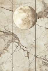 moon abstract cracked marble background