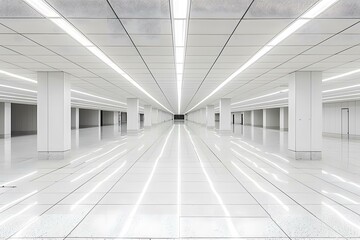 White Interior Architecture Hallway Design