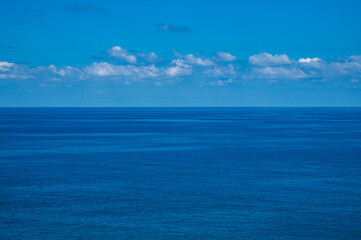 Blue sea and sky horizon