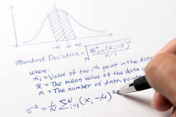 Mathematics standard deviation graph and formula