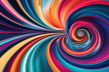 Obraz premium Whimsical Abstract Design Concept with Dynamic Swirling Colors and Modern Aesthetics