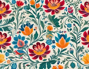 Norwegian Scandinavian rosemaling traditional handpainted folk art in bright floral patterns