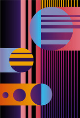 Background, Geometric shapes