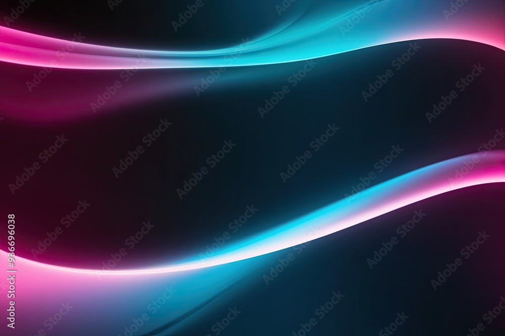 Poster cyan and fuchsia gradient background on black velvet canvas for stunning visuals